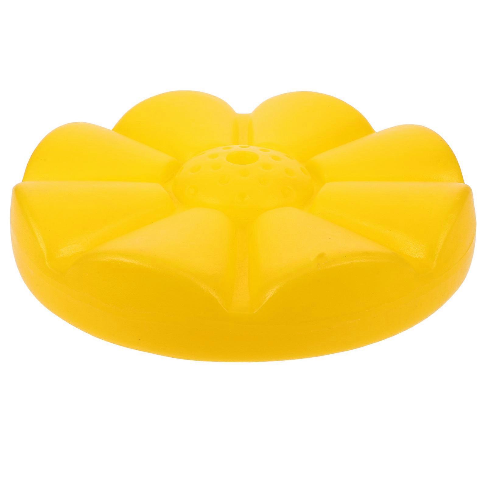 Outdoor Swing Rope Disc Climbing Accessory for Children Plastic Yellow