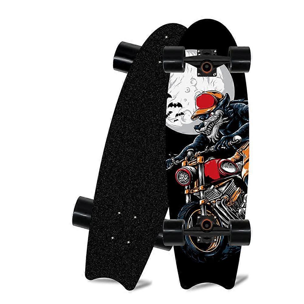 Full Skateboard Complete With ABEC7 Bearings, 8Ply Maple Deck, Beginner Friendly, For Boys And Girls, Teens And Adults