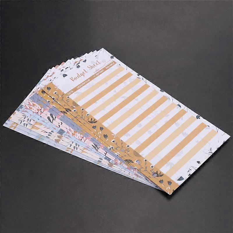 12 Expense Budget Sheets, Money Organizer for A6 Budget -for Cash & LEDger Book, for Wallet, Budget