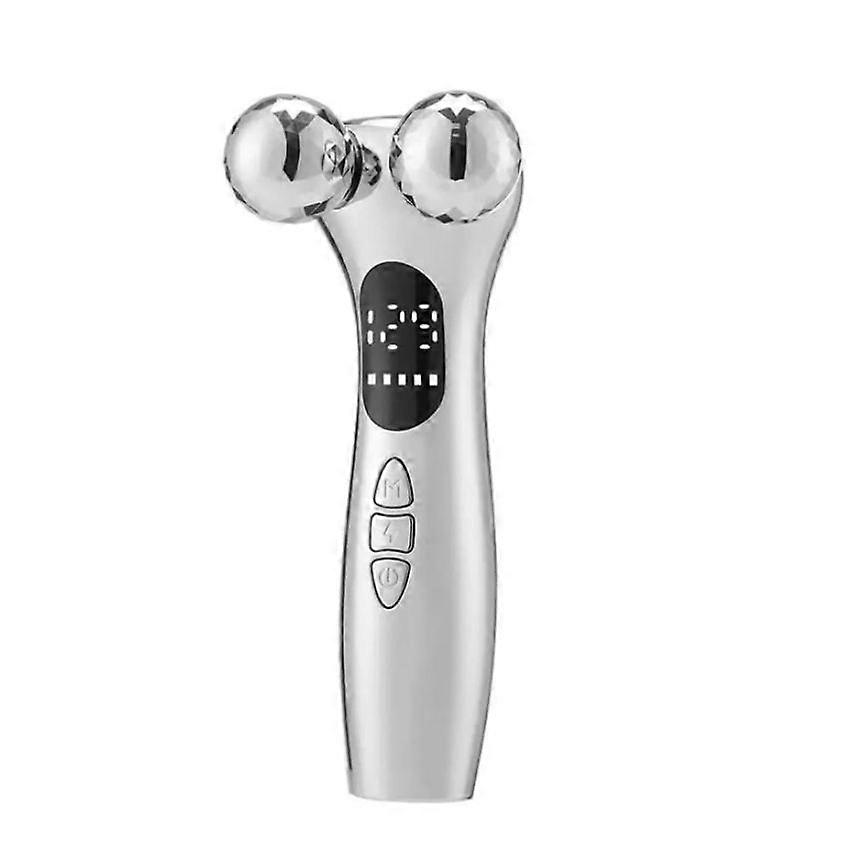 Facial Beauty Device, Microcurrent, Skin Tightening Massage, Rechargeable - White