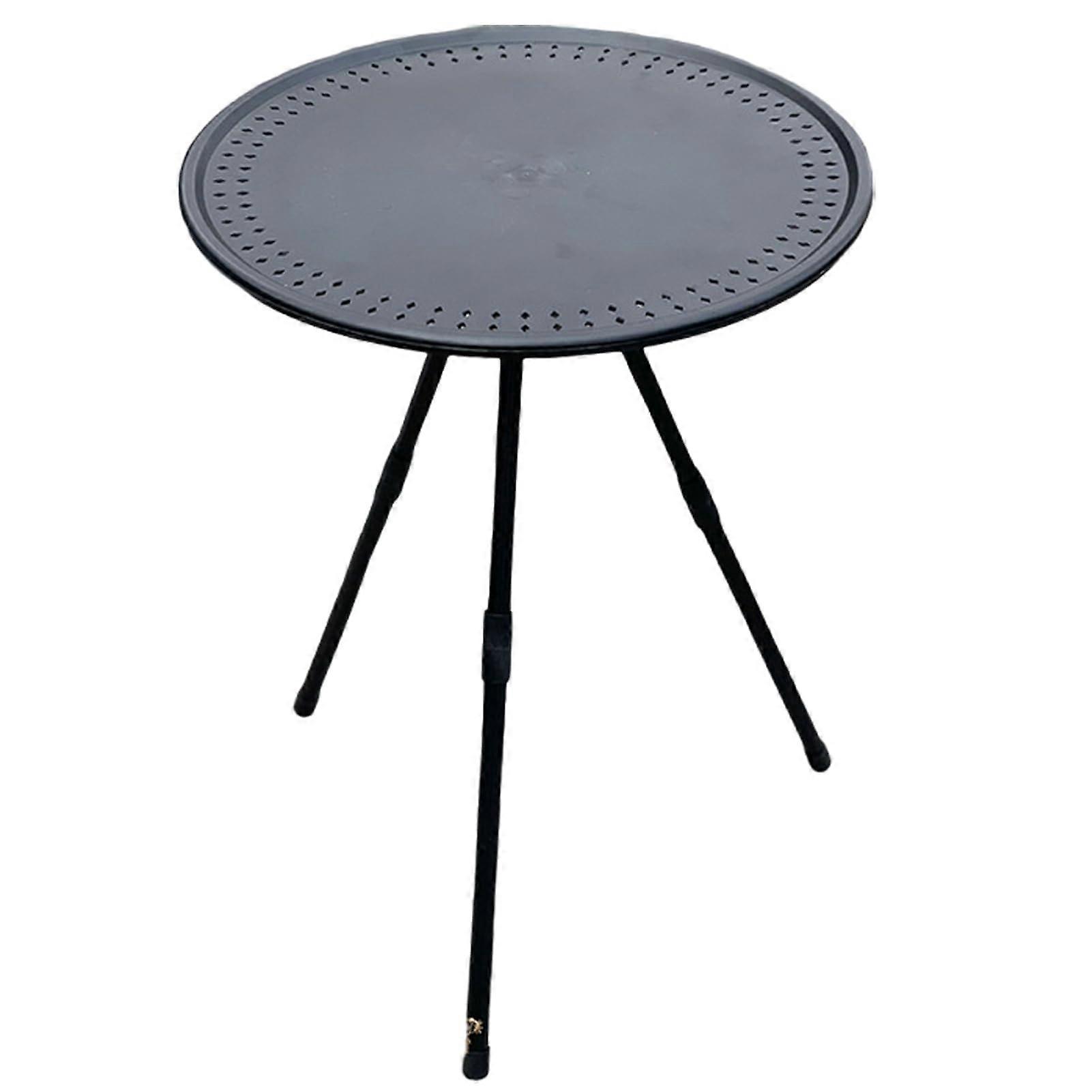 Foldable Round Garden Table For Balcony Parties And Beach BBQs Garden Side Tables For Outside Metal Folding Tables Small