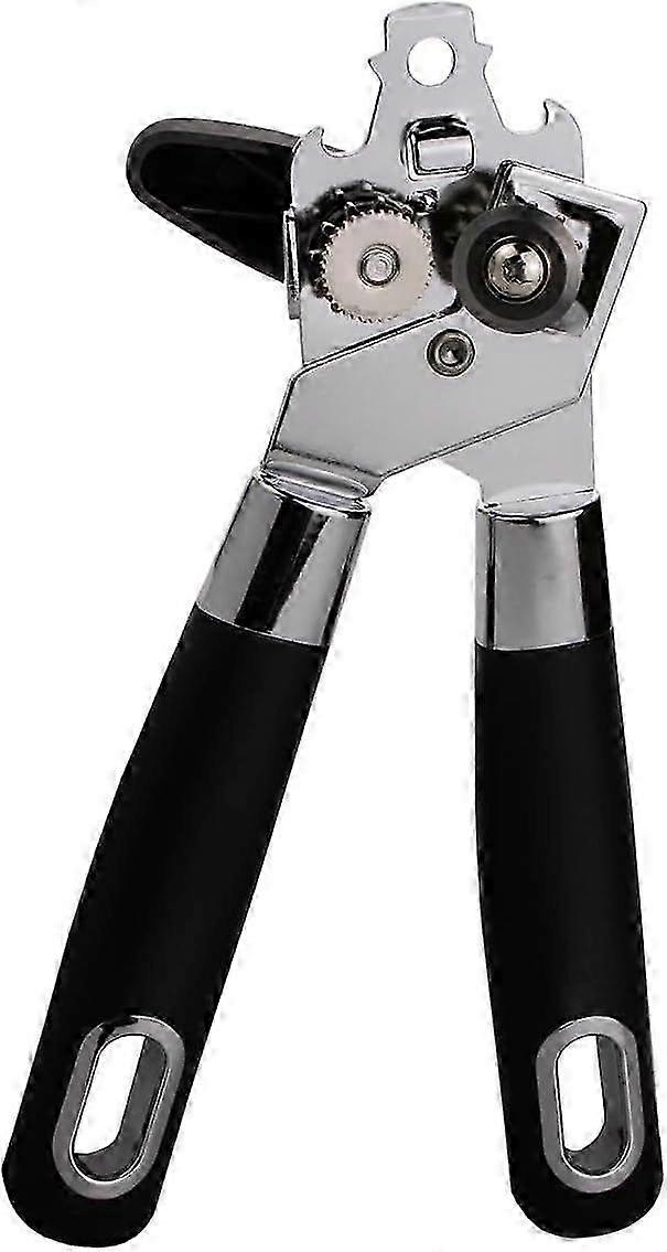 Stainless Steel Can Opener,Comfortable Handle, Sharp Blade Smooth Edge, Multifunctional Bottle Opener,Large Lid Openers,Handheld Easy Turn Knob (C01-C