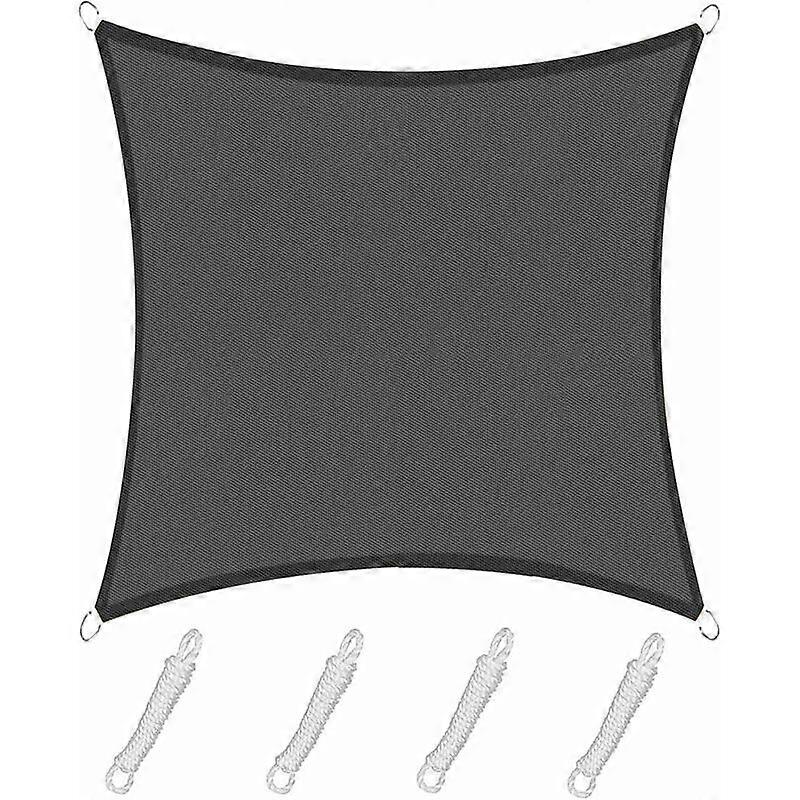 4x4m Square Shade Sail, Waterproof and Durable Sun Shade Cloth, for Patio Garden