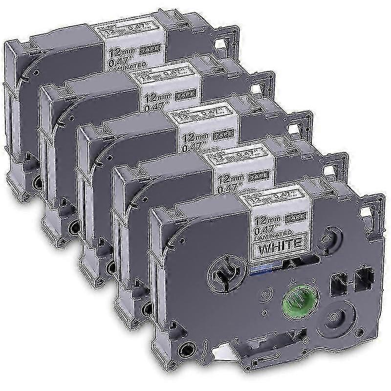 Laminated label tape for Brother Tze-231 - 5-pack P-press tape for model PT-D