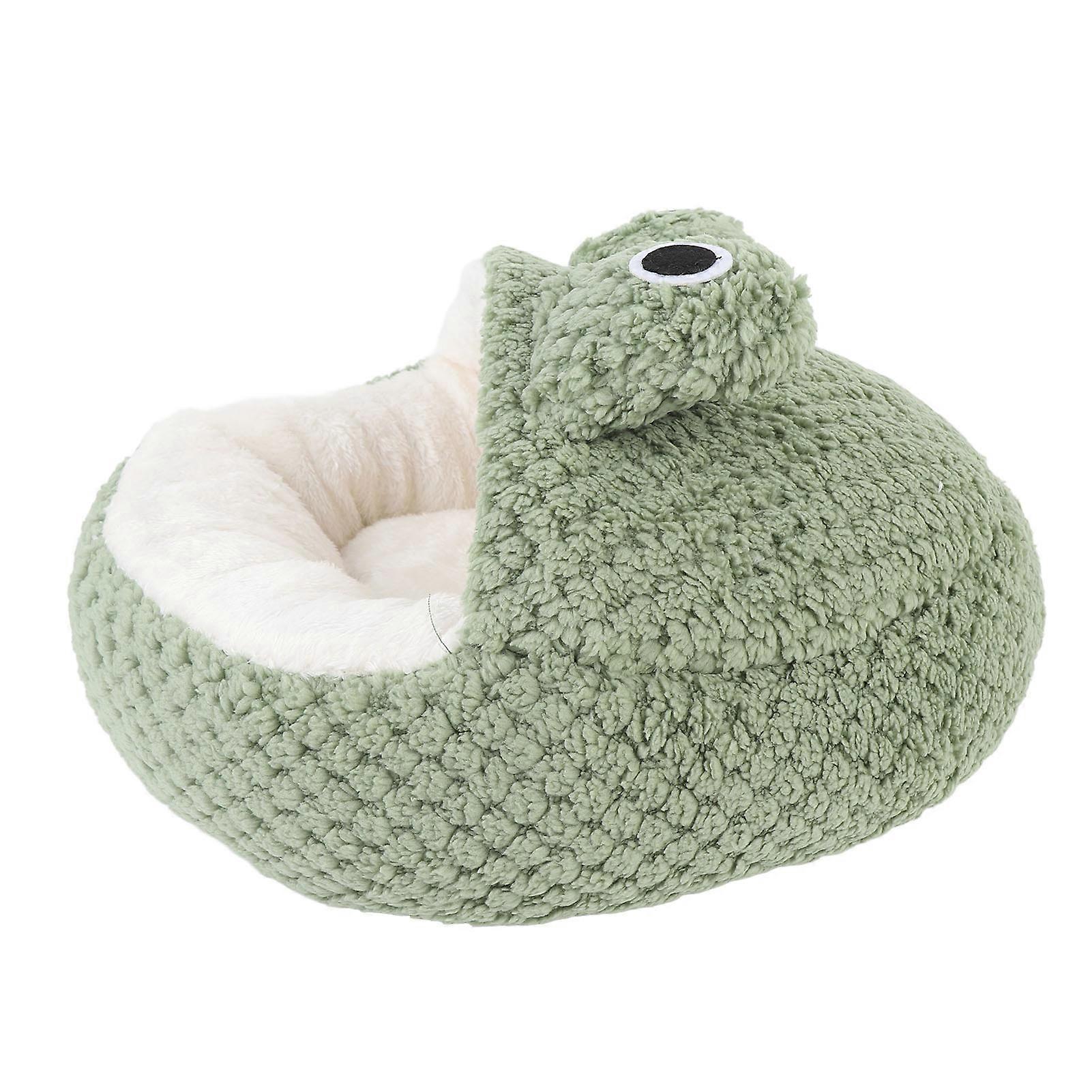 Pet Sofa Bed Frog Shape Soft Plush 40x40cm Washable S