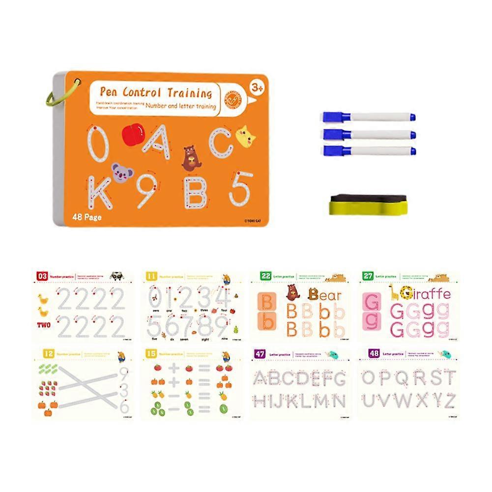 Tracing Workbook Set Pen Control Painting Book Magic Practice Copybook