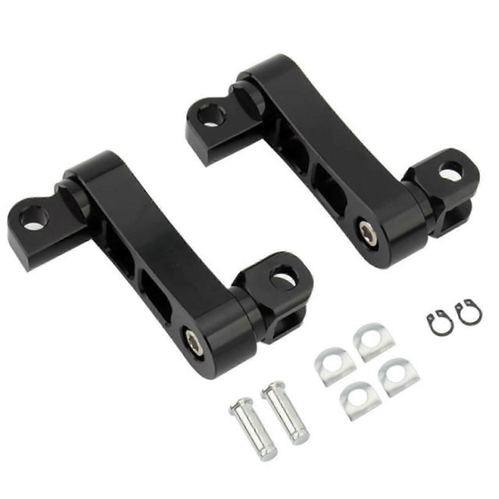 Highway pegs for motorcycle adjustable footrest bracket
