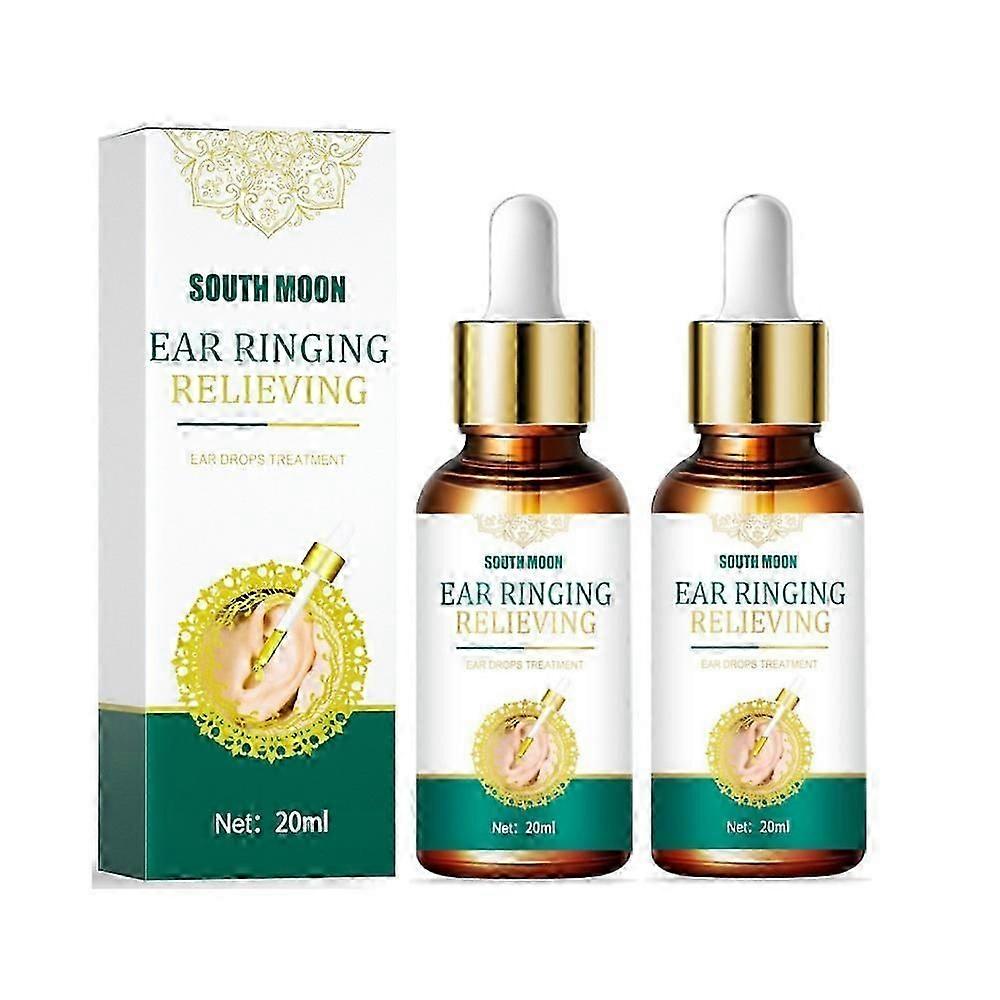 2X 20ml öron otit droppe öra tinnitus öm dövhet behandling örtmedicin