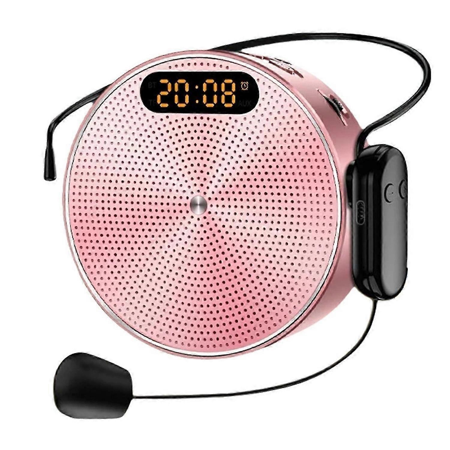 Wired/Wireless Clock Speaker Portable Bluetooth Speaker Teacher Tour Guide Dedicated Microphone Speaker