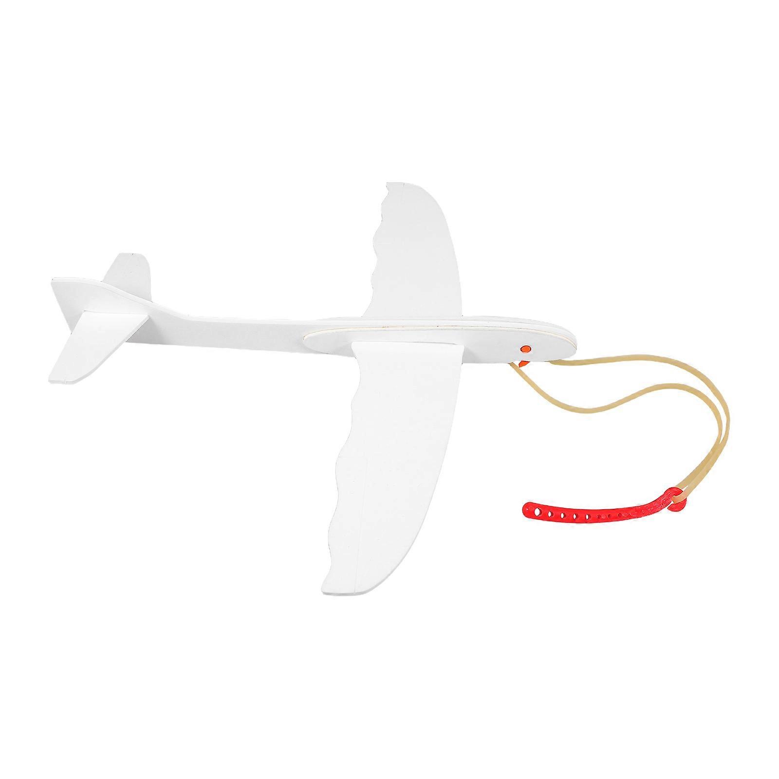 Kids Foam Airplane Toy 4Pcs Set Rubber Band Airplane for DIY Painting