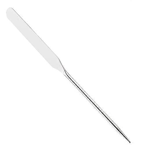 Stainless Steel Makeup Spatula Mixing Tool 161mm Long Facial Mixing Stick For Professional And Beginner Use Durable Silver Finish