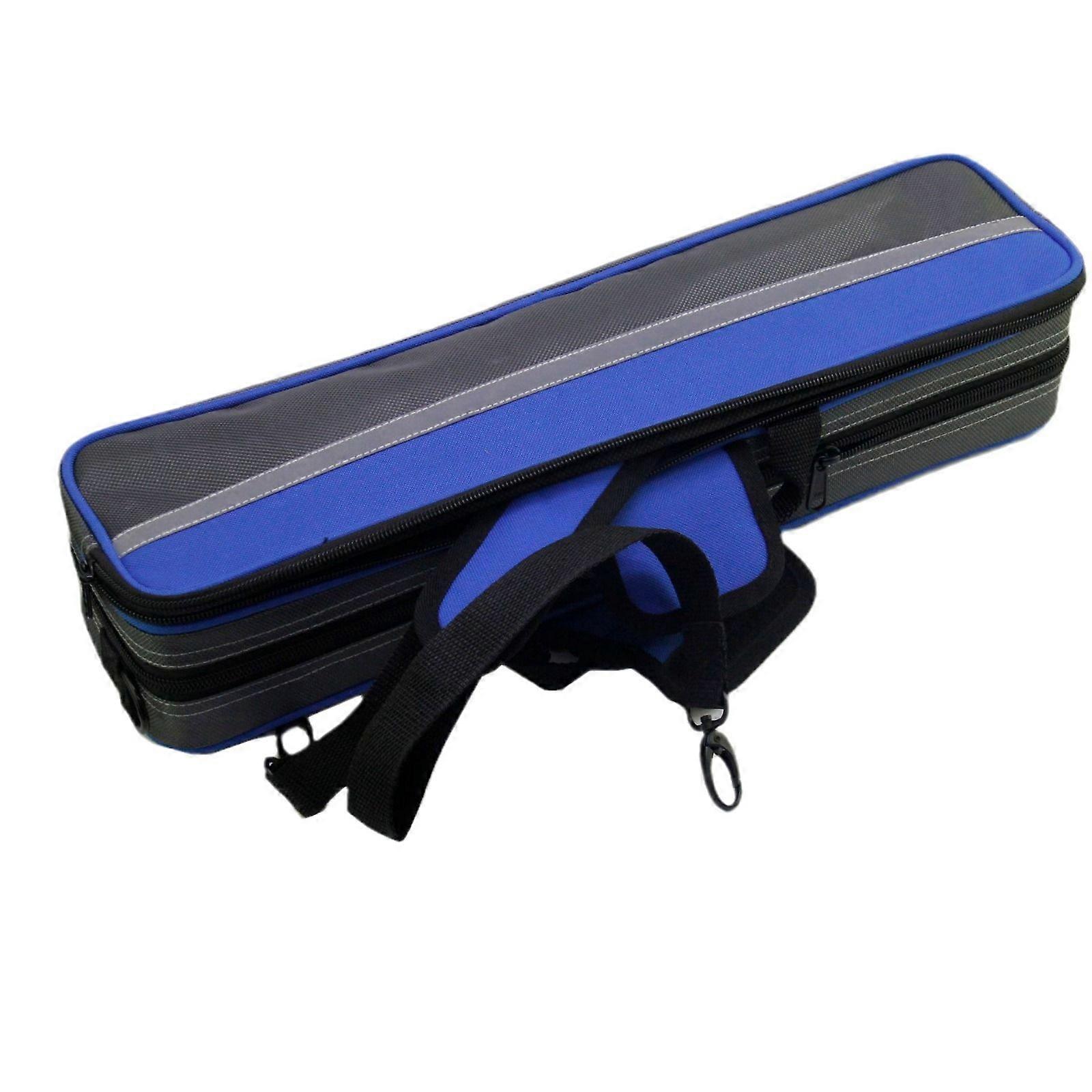 Flute Case: Flute Carrying Bag With Shoulder Strap 17 Hole Waterproof And Shockproof Storage For Musicians And Students Blue