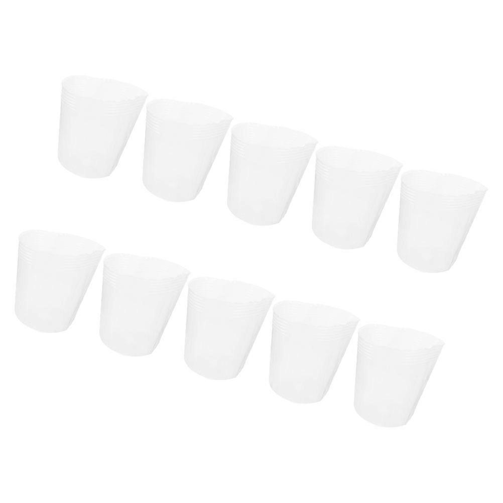 Flower Pot Inner Liner Plastic Nursery Pots for Plant Growing 10Pcs Transparent Containers