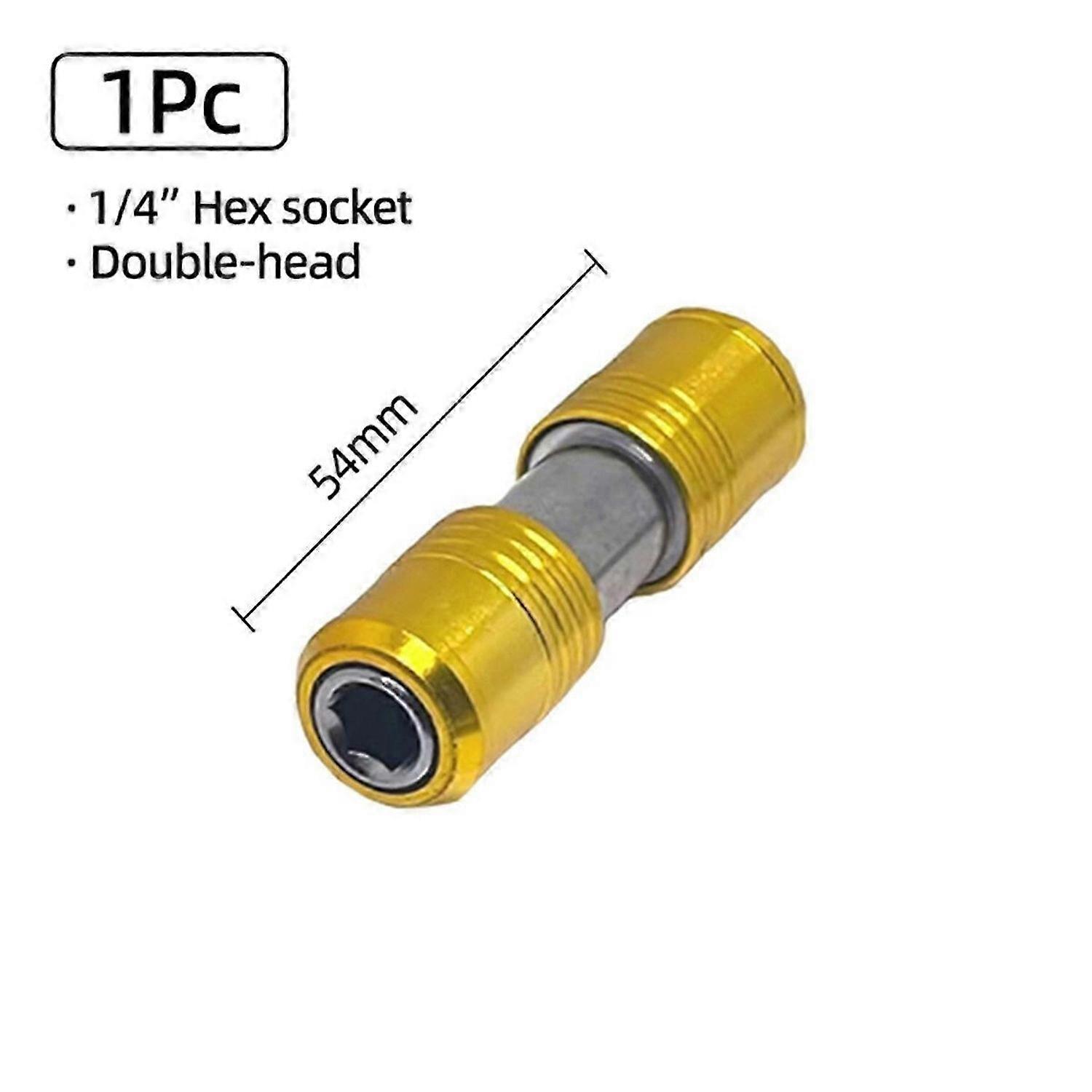 2pcs Screwdriver Bit Holder Double Head Extension Rod Quick Release