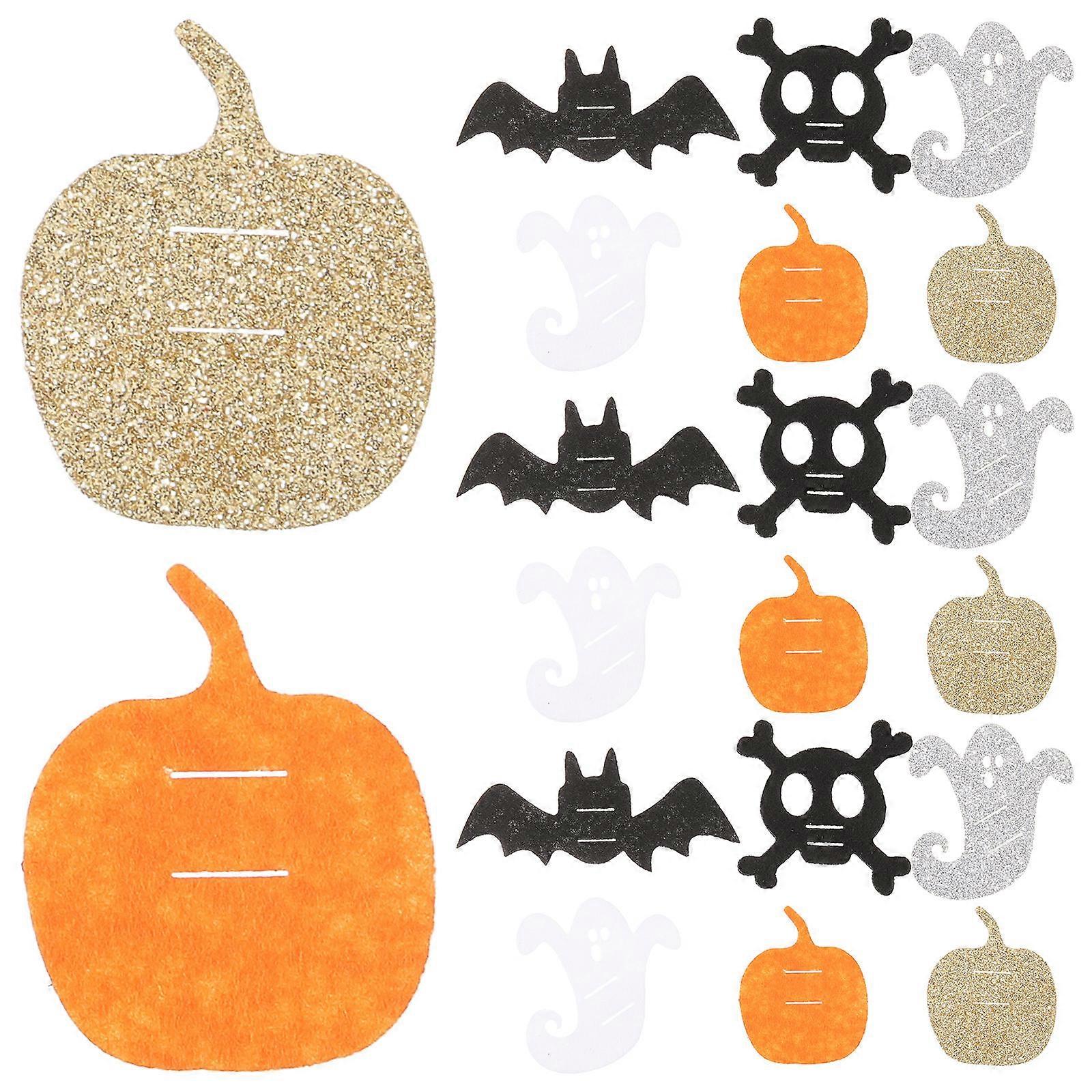 Halloween Theme Lollipop Decorative Cards for Party Use 60Pcs