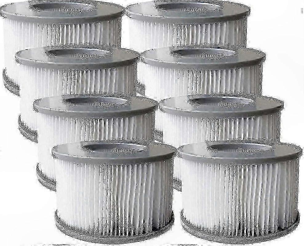 8-Pack Replacement Filter Cartridges for Inflatable Pools and Hot Tubs