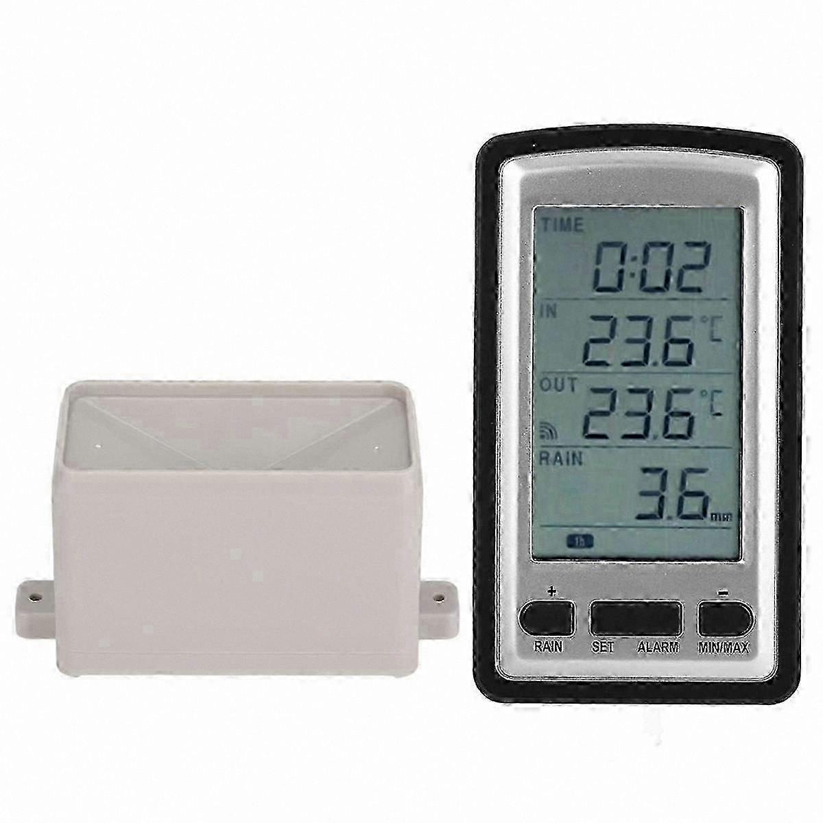 Wireless Rainfall Tracker with Indoor/Outdoor Temperature Monitoring Weather Station