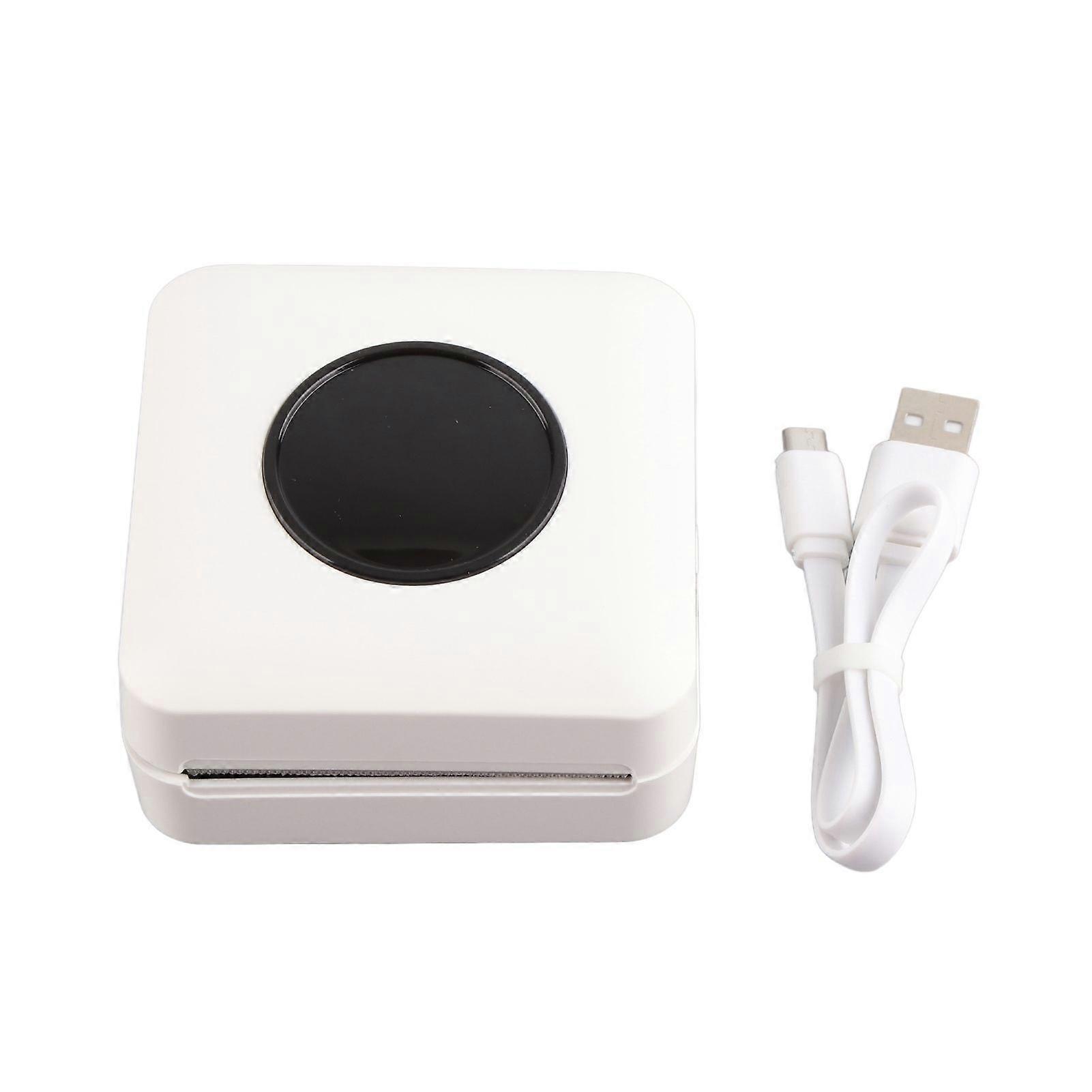 Mini Pocket Printer Bluetooth Thermal Portable Student Wrong Exercise Photo PrintingWhite