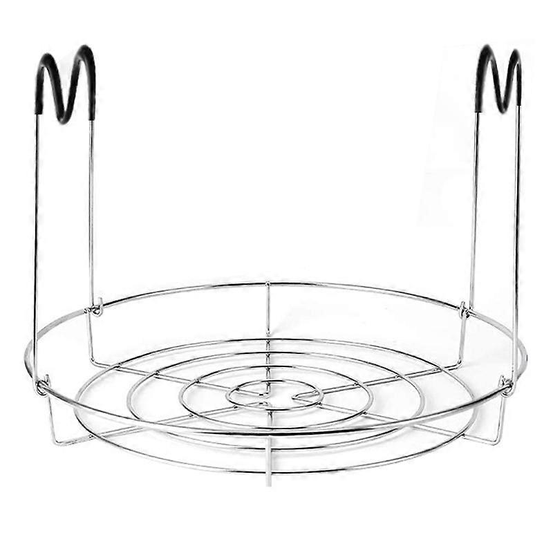 Canning Rack,Canning Jar Rack,Steamer Rack for Canning -Black+Silver