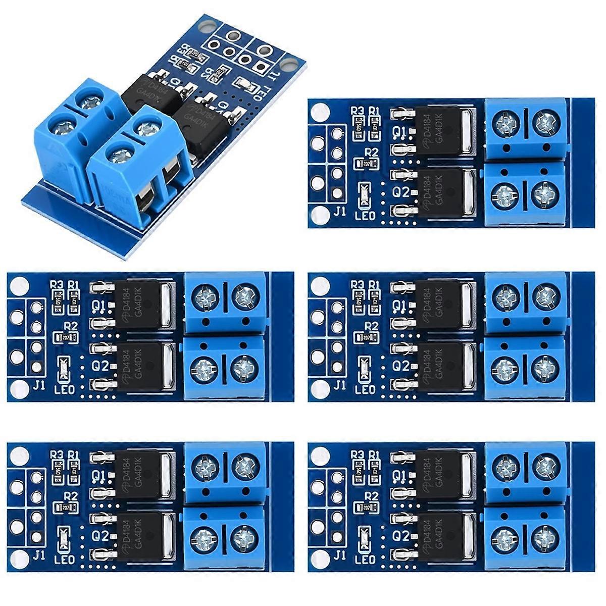 6PCS Dual High-Power MOSFET Trigger Switch Drive Module 0-20KHz PWM Adjustment Motor Speed Controlle