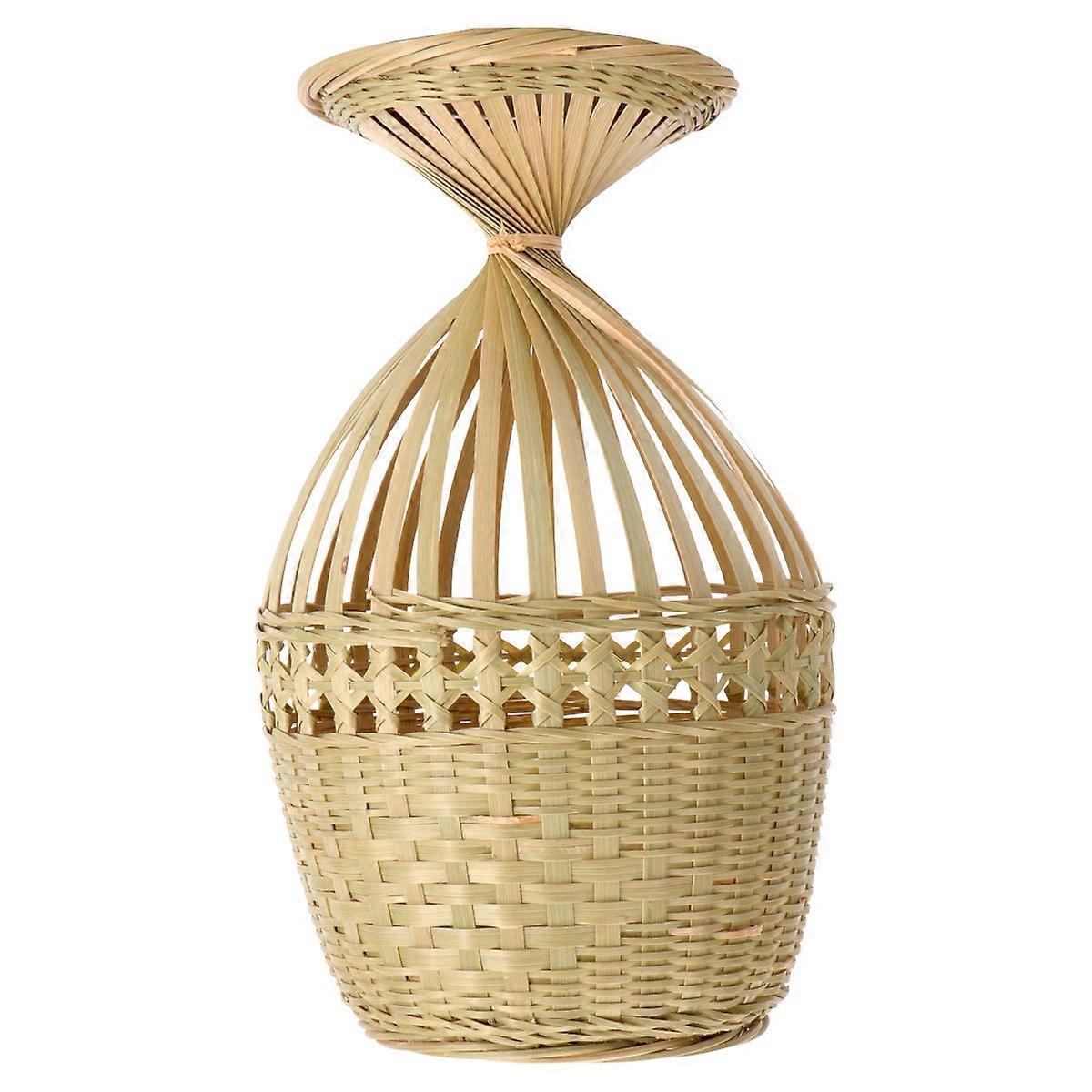 Bamboo Flowerpot Creative Plant Container for Storage 2Pcs