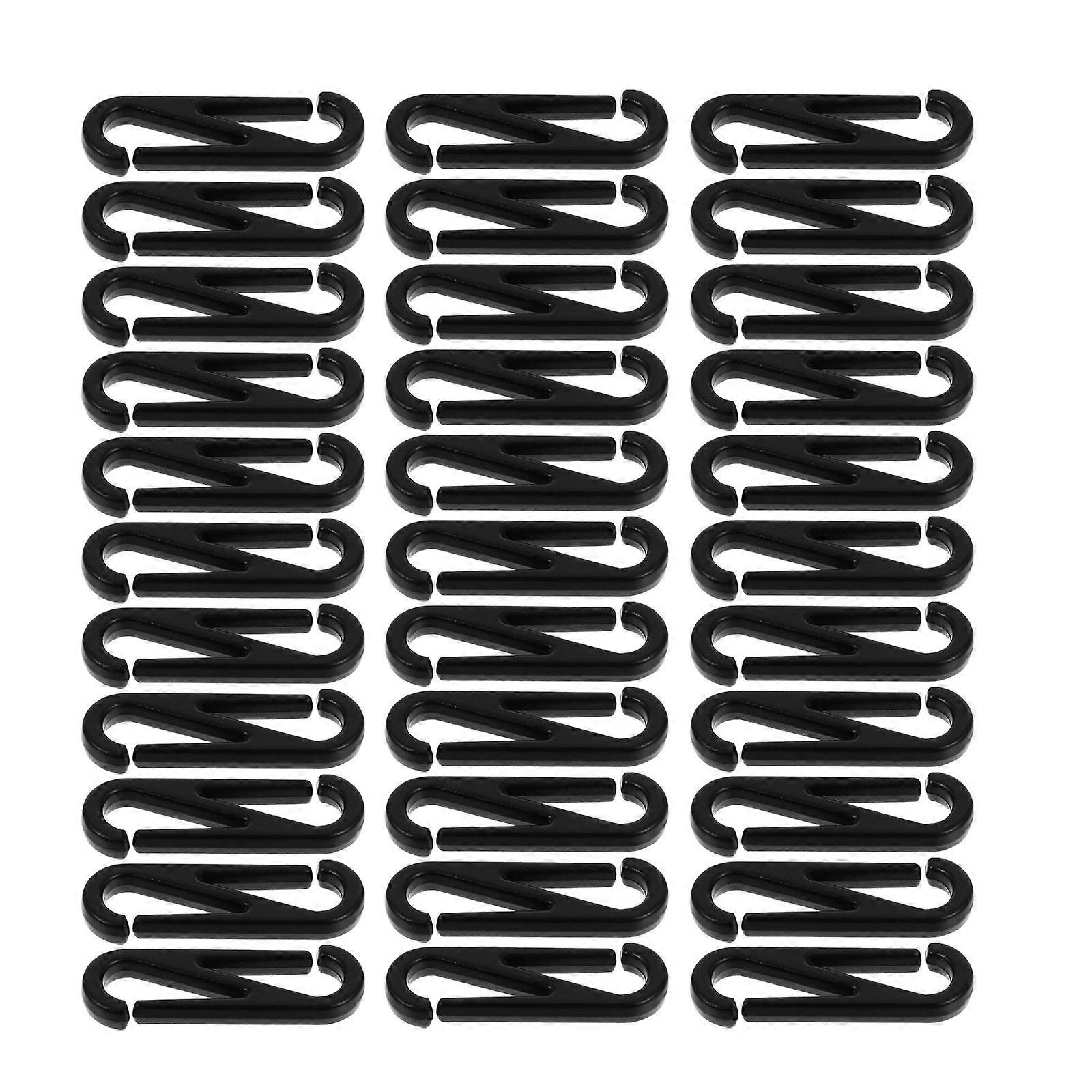 Plastic Hook Snap Clips Lobster Clasp for Gloves Towels 300Pcs