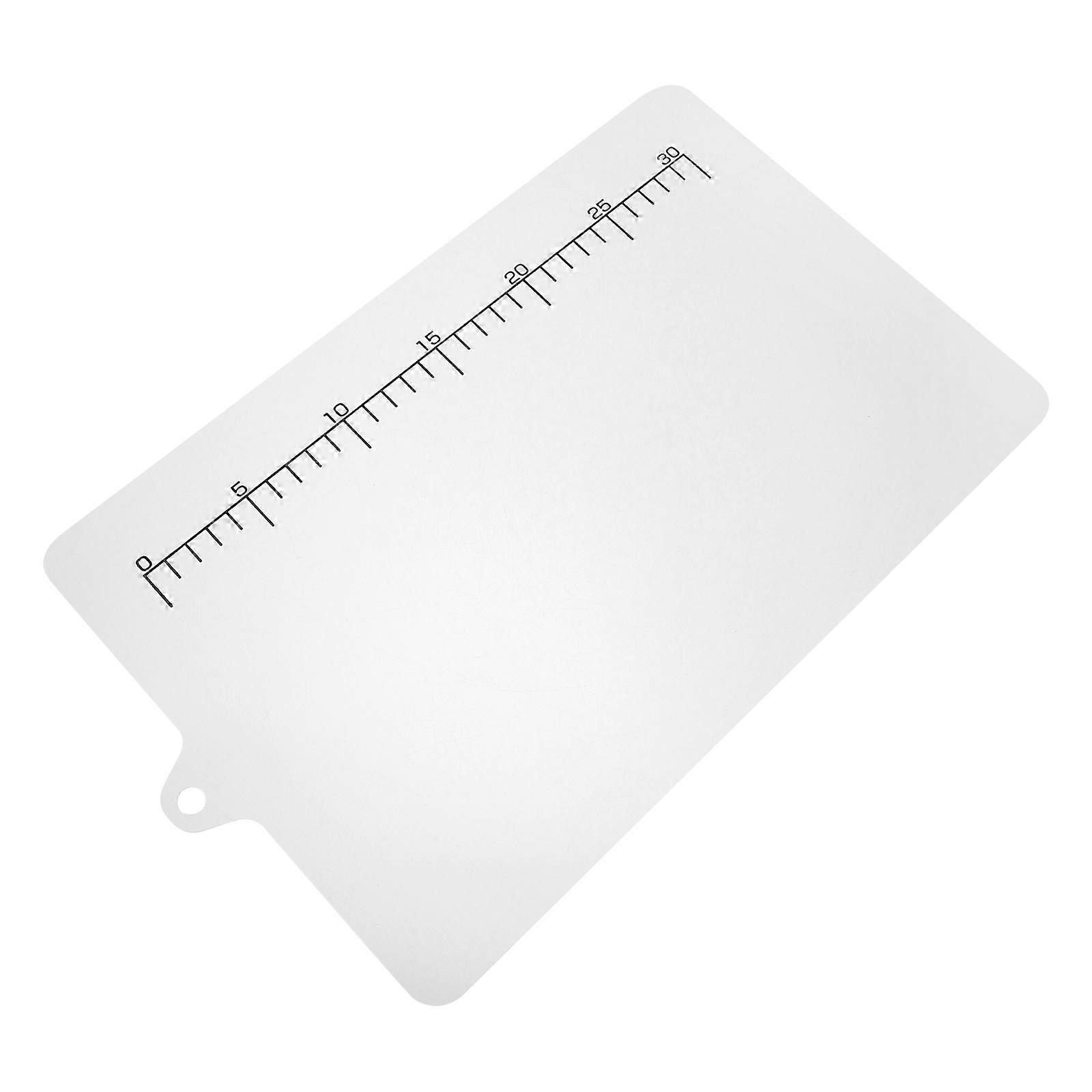 5Pcs Rectangular Acrylic Cutting Board With Scale Suitable For Cooking Anti-Skid Design Home Use