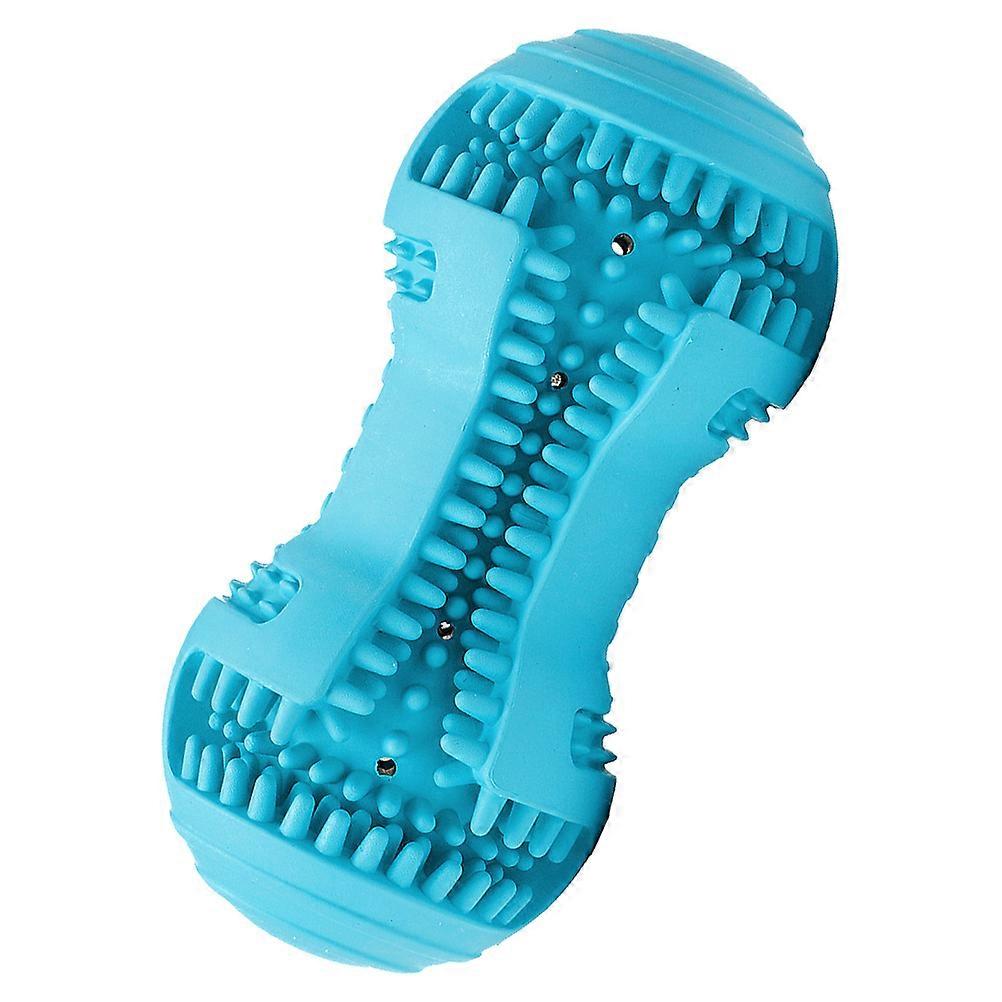 2Pcs Dog Grinding Tool Interactive Pet Entertainment For Dog Owners Lovely Design Teeth Cleaning Toy In Blue