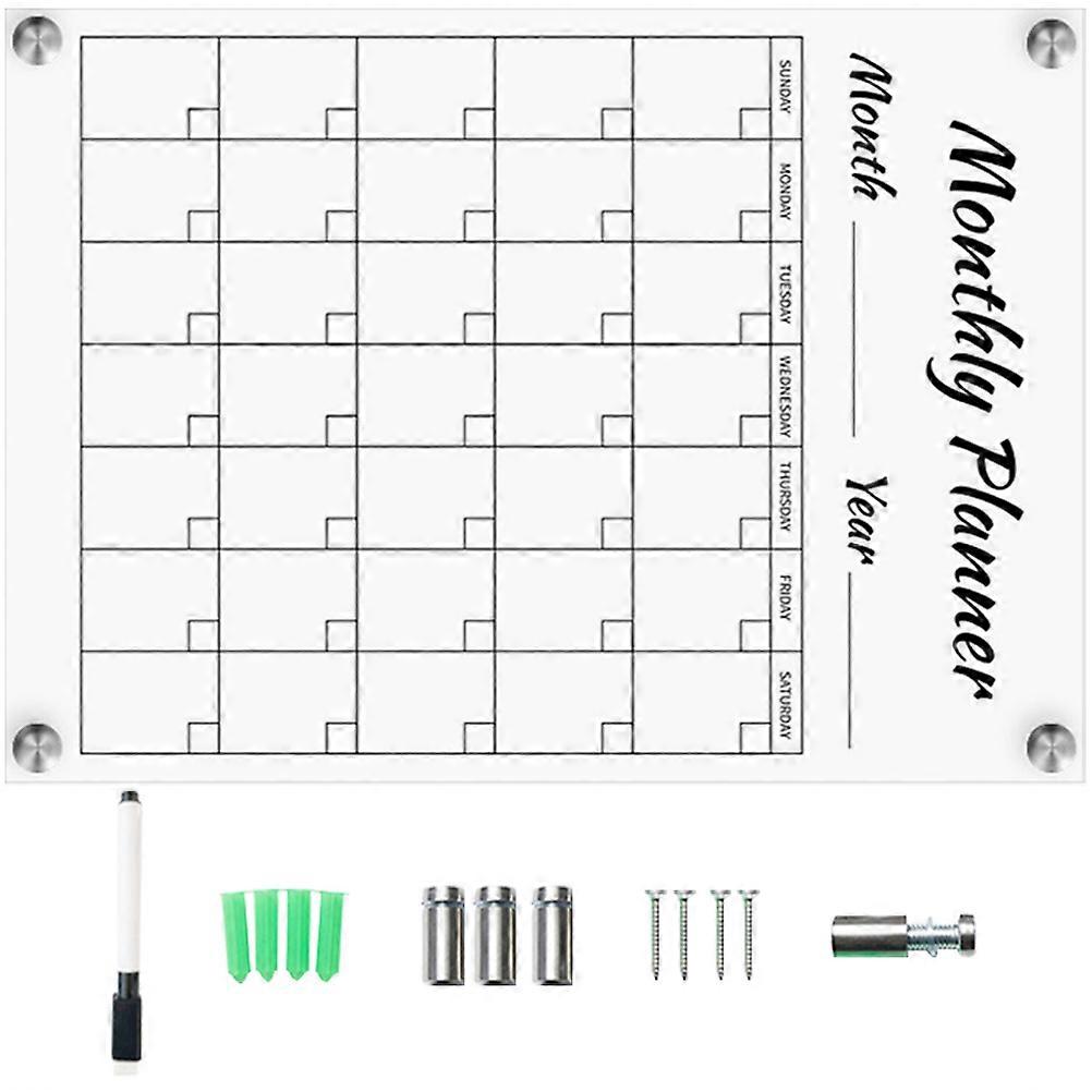 Clear Writing Memo Board Wall-Mounted Board Home Office Use Transparent Acrylic 21x29.7cm Note-Taking 1Set