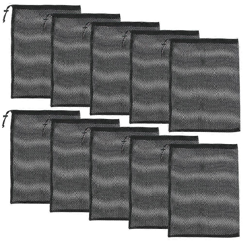 Mesh Laundry Bag Multi-Functional Drawstring Bags for Sport 40Pcs