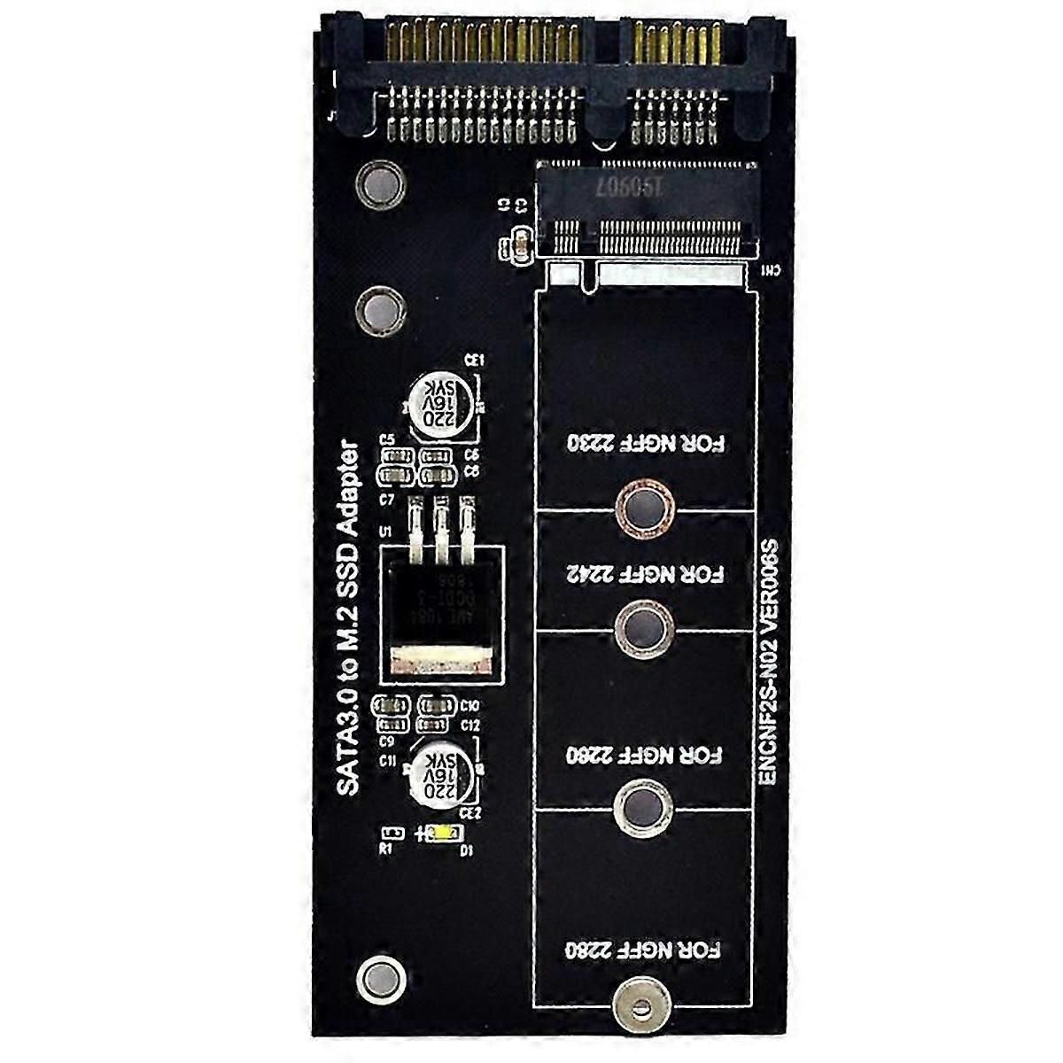 NGFF M.2 Adapter M2 SATA3 Raiser M.2 to SATA Adapter SSD M2 to SATA Expansion Card B Key Suppor 30/4