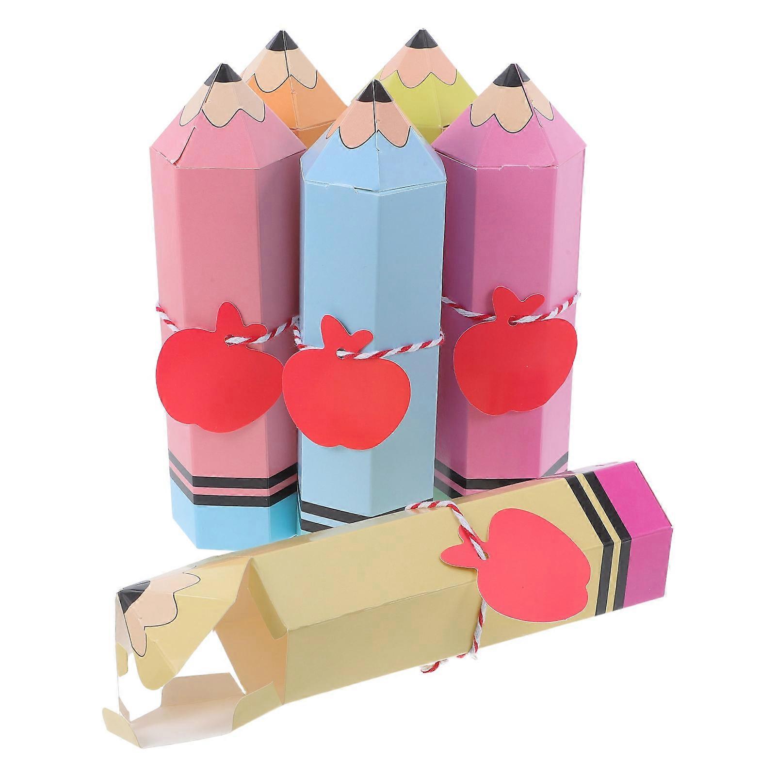 Pencil Favor Boxes Back to School Candy Boxes for Party 24Sets
