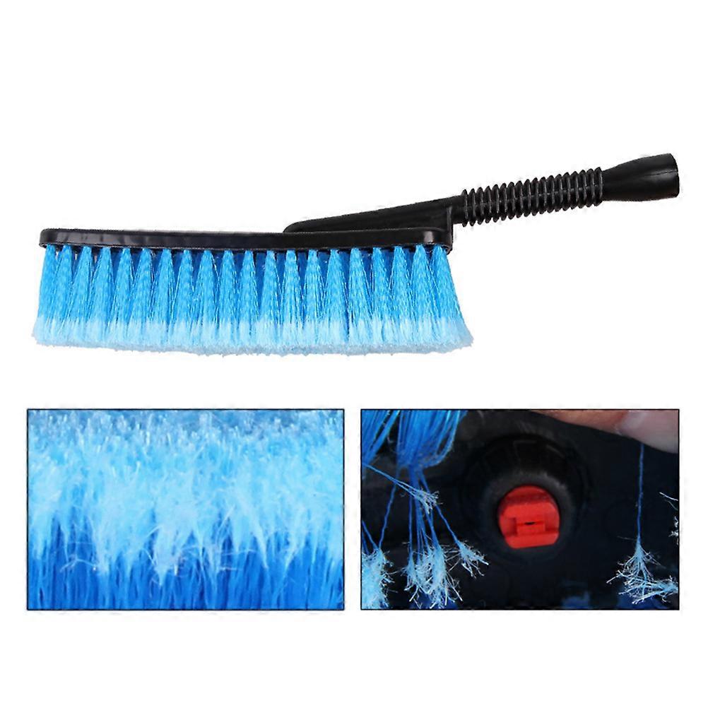 Multipurpose Vehicle Brush Cleaner 2Pcs With Long Handle Dispenser Ideal For Home And Car Washing In Blue