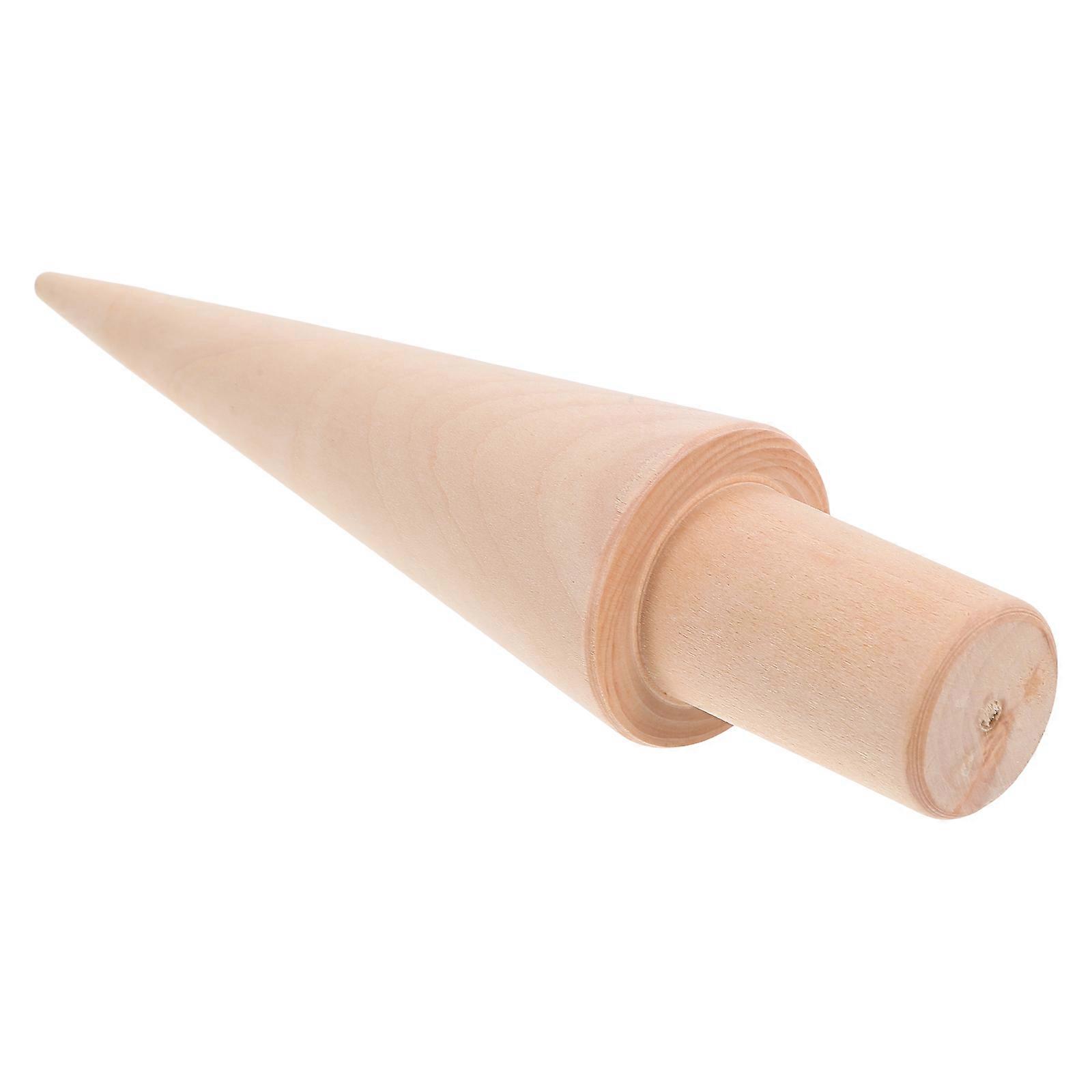 Wooden Cone Mold for Ice Cream Waffle Baking 5Pcs Set