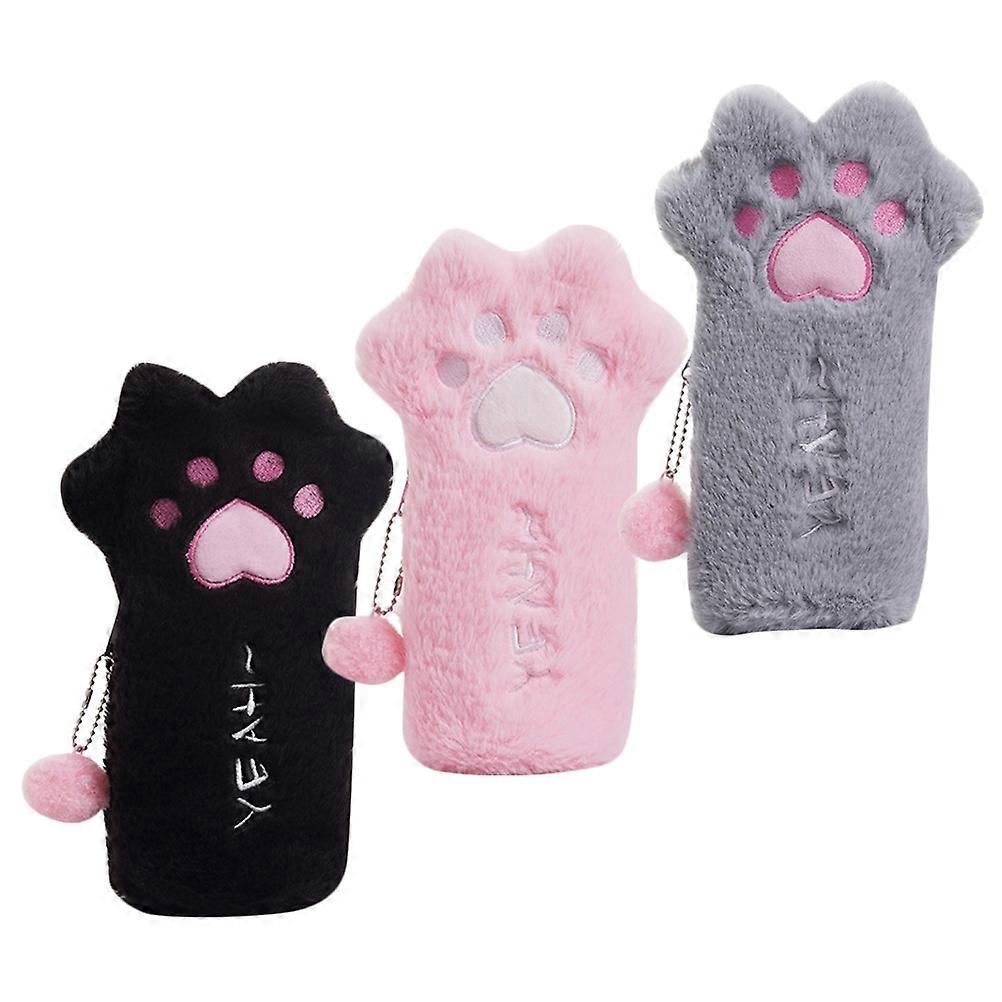 Creative Plush Pencil Case for Storage with 15Pcs Assorted Colors