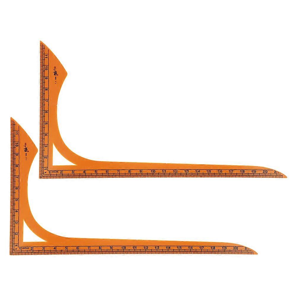 L Shape Sewing Ruler for Handmade Clothes 4Pcs Sewing Cutting Measuring Tool