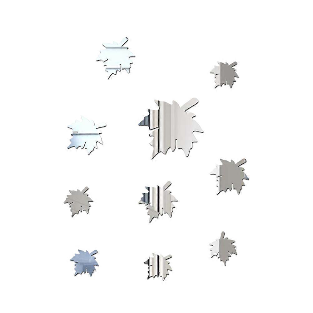 Reflective Mirror Decals DIY Wall Stickers for Decoration 30Pcs