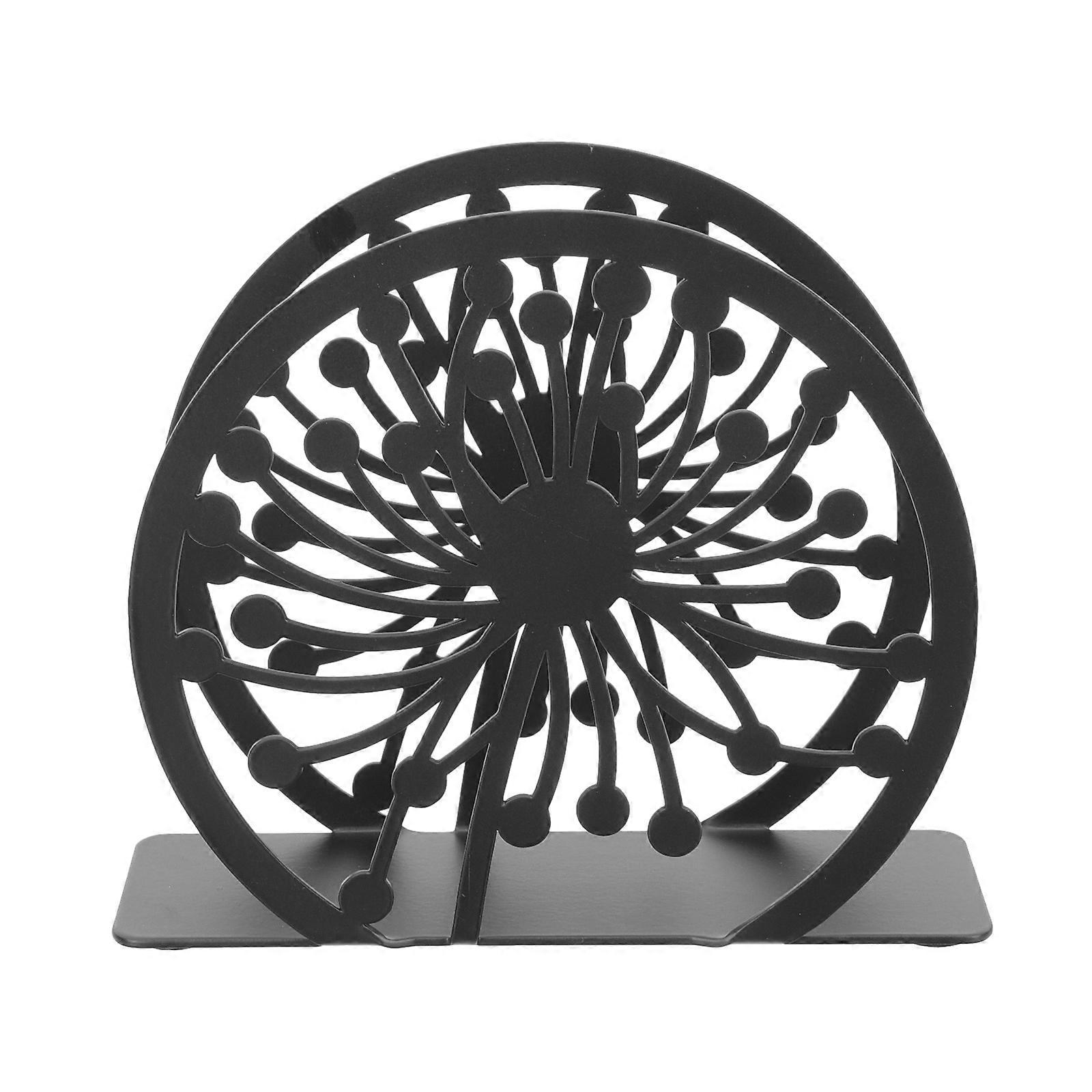 Creative Pattern Napkin Rack Iron Tissue Paper Stand for Storage 5Pcs