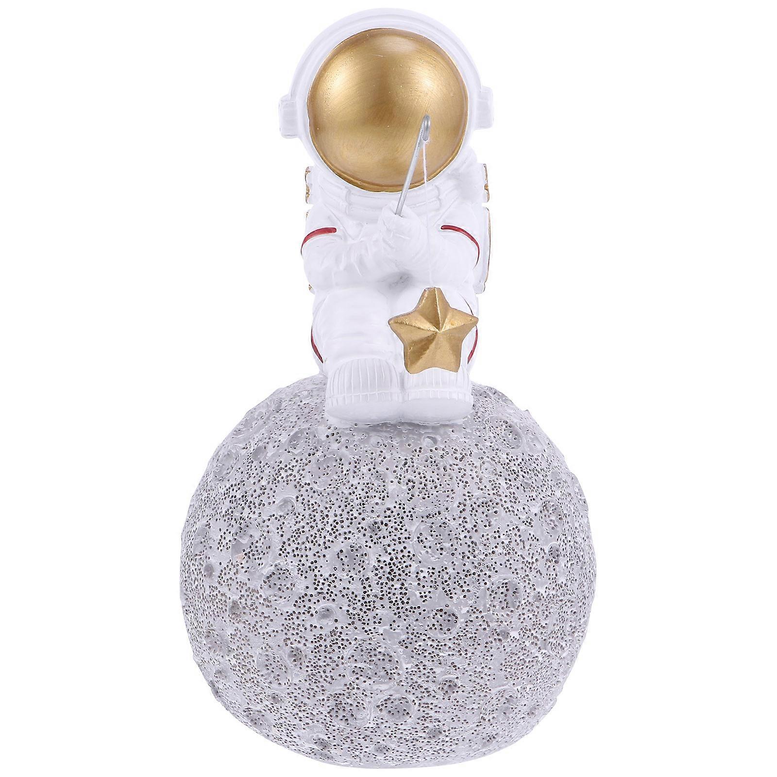 Spaceman Figurine with Star Astronaut Sculpture for Decor 3Pcs Set