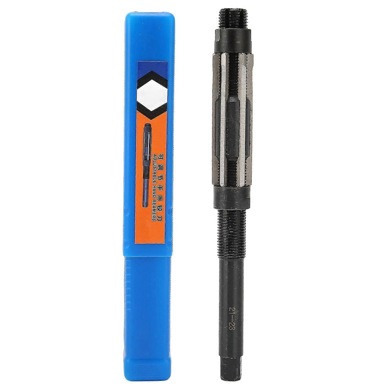 Adjustable Reamer Hand Chucking Tool 6 Flute 64mm Length 9SiCr 21?23mm Adjustment Range