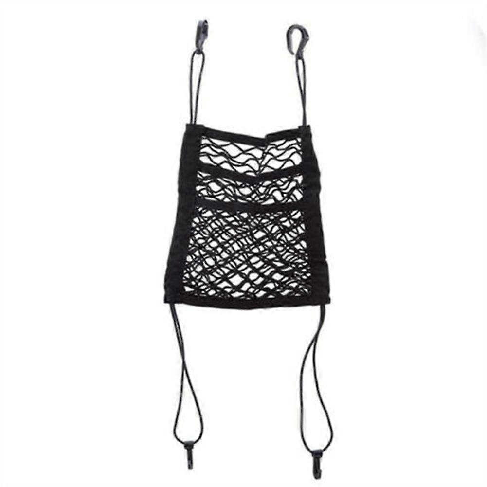 Universal Fit Car Storage Net with Hook Nylon Mesh Organizer for Small Items and Accessories