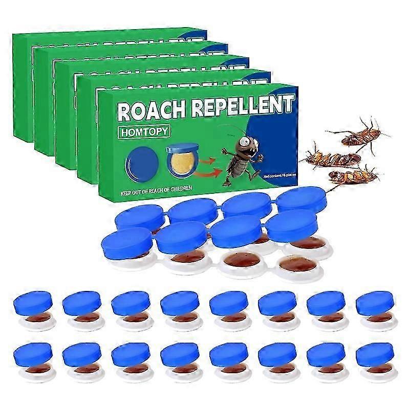 Lot de 16 appâts et tueurs de cafards, répulsif et gel efficaces contre les cafards pour une élimination rapide des nids de cafards à l'intérieur, adaptés aux cafards, faciles à utiliser, parfaits