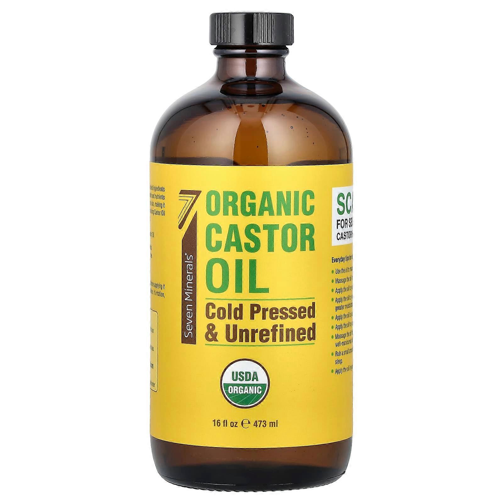 Organic Castor Oil, 16 fl oz (473 ml)