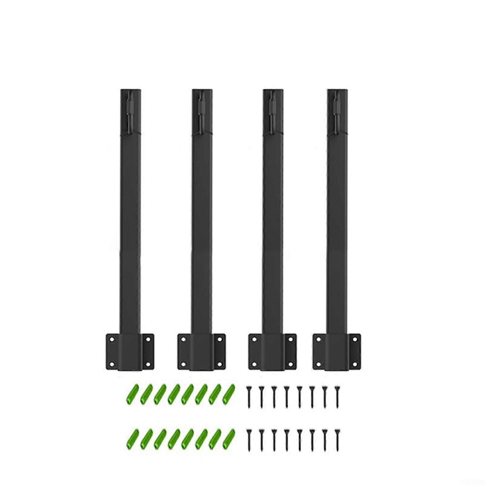 Outdoor Hanging Light Poles For String Lights With Clip Holder Hooks For Garden Deck Fence Wall Eave Installation