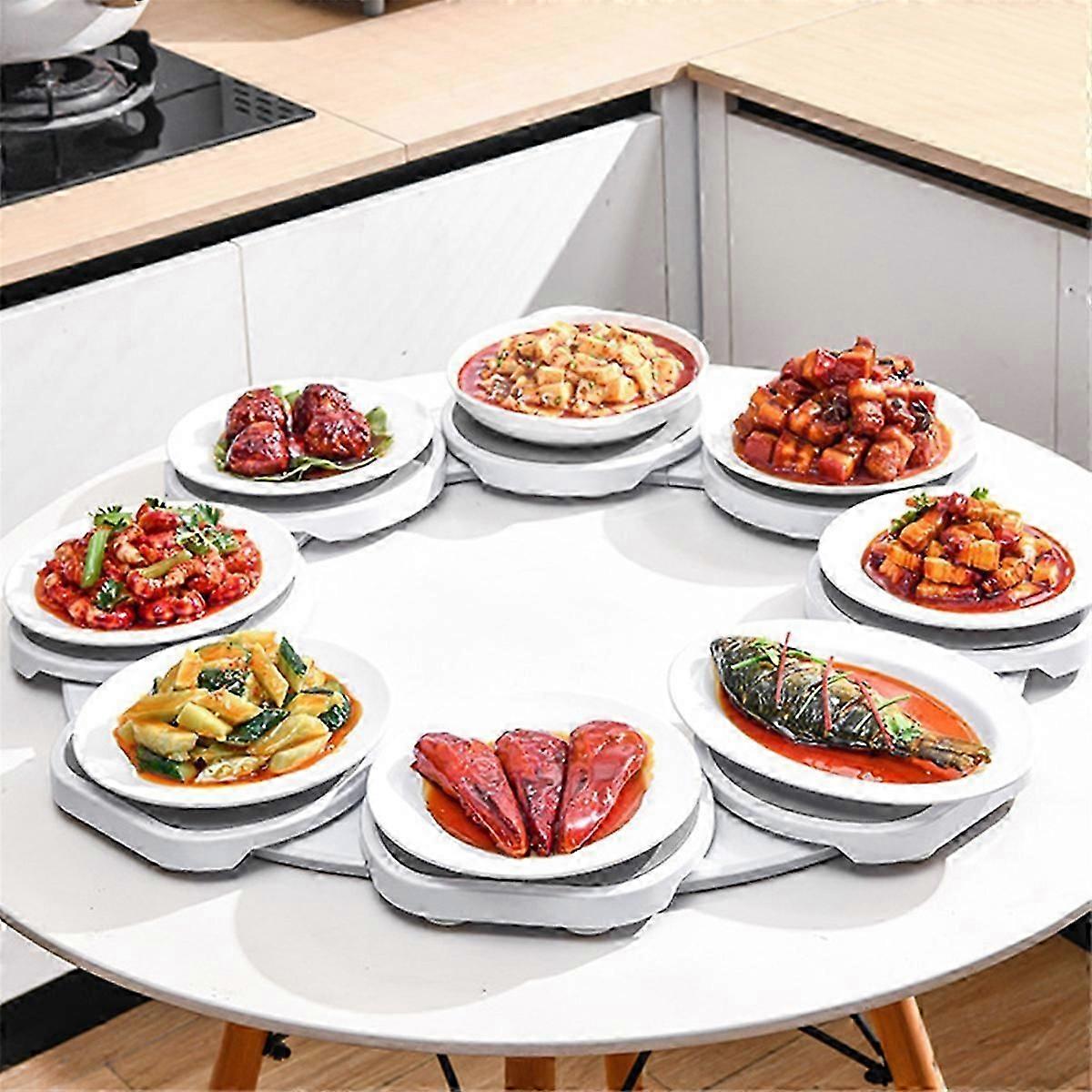 360Rotating Lazy Susans Revolution Tray Tabletop Rotating Serving Tray for Kitchen Dining Table Can