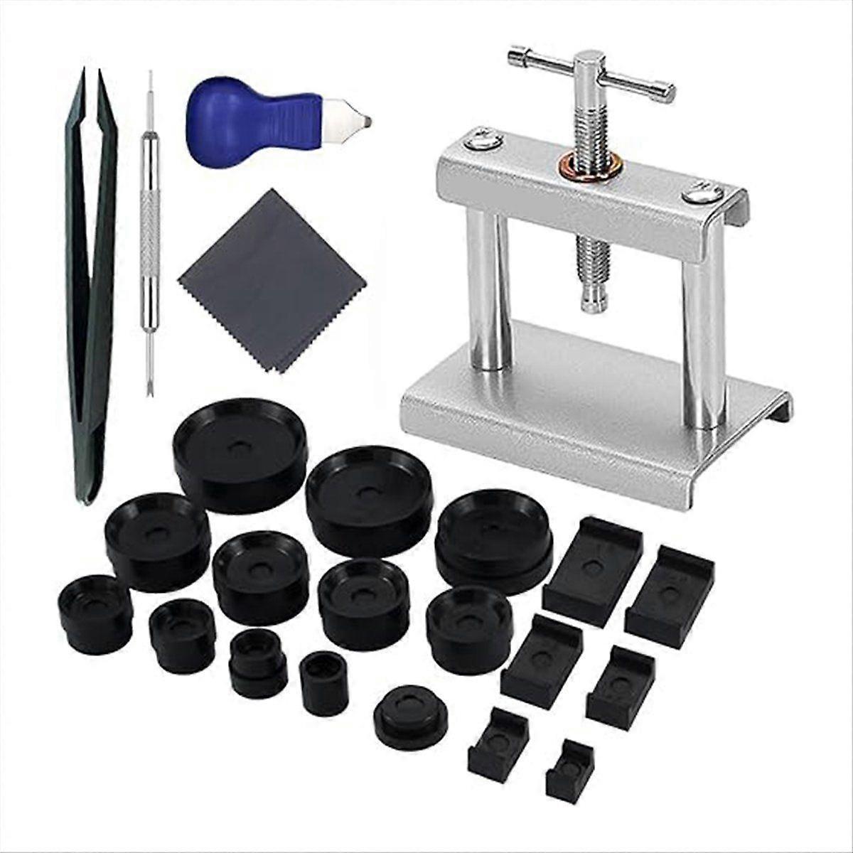 Watch Press Tool,Watch Crystal Press Kit,Set Back Case Closer,B