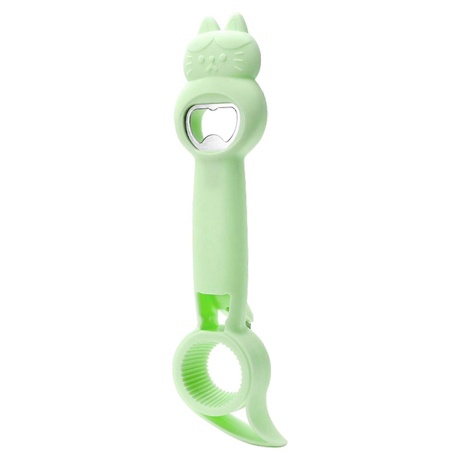 Uclet Bottle&Can Openers Creative Multi Purpose Beverage 4 In 1 Can Opener Lid Opener Kitchen Tool