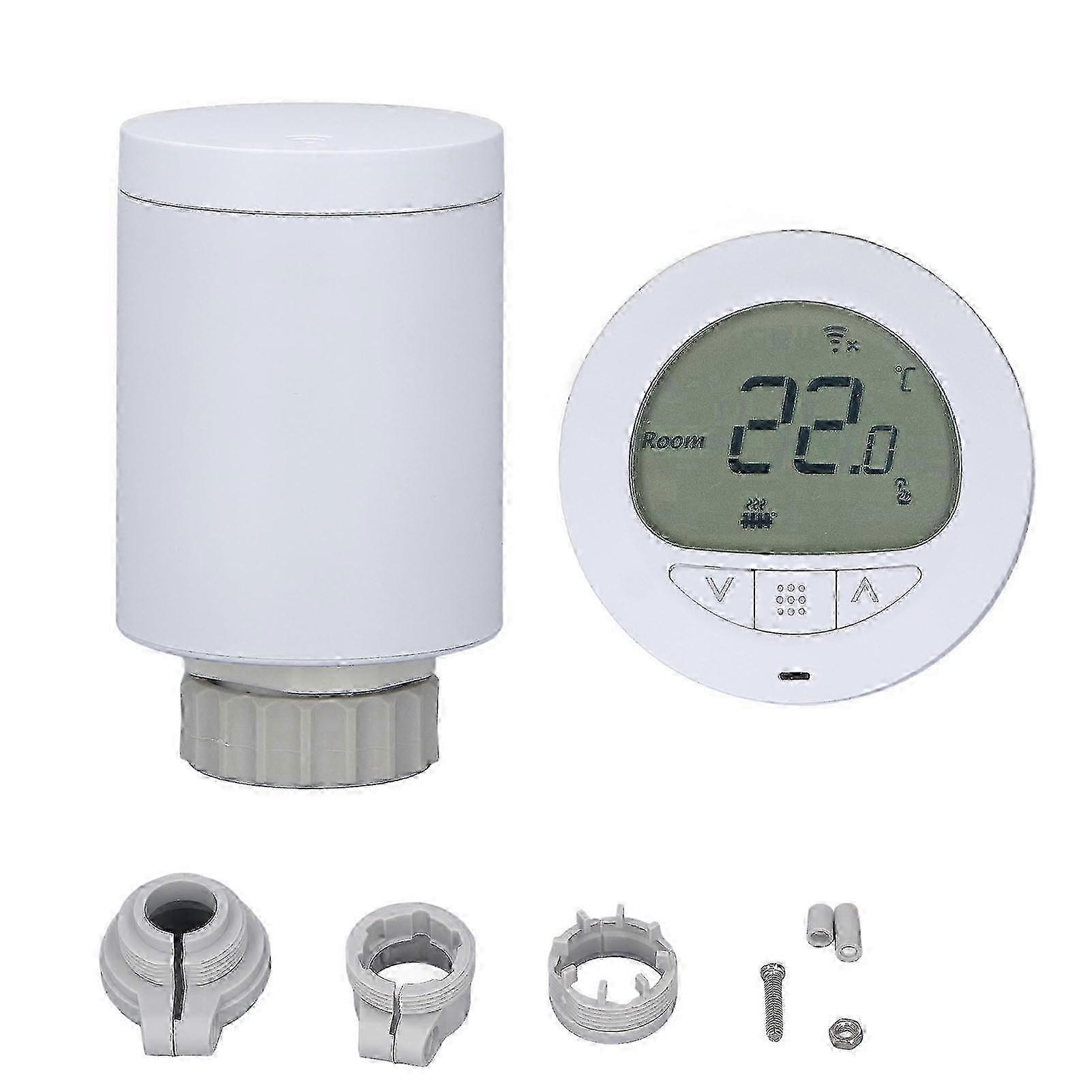 Thermostat intelligent, vanne de radiateur, contrôle par application, LED, WIFI, contrôleur de température pour la maison, 25-26 s