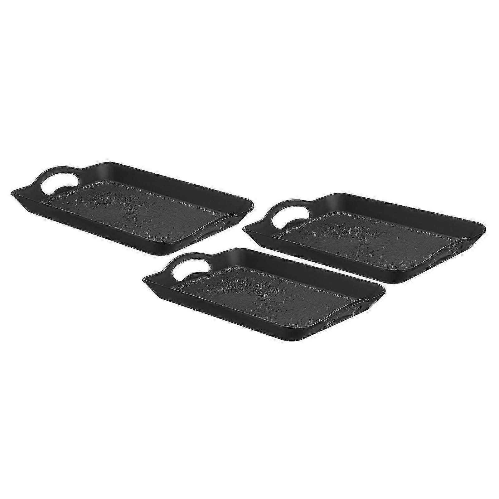 25-26 3 Pcs Reusable Serving Tray for Cafe 16.5' x 11.4'