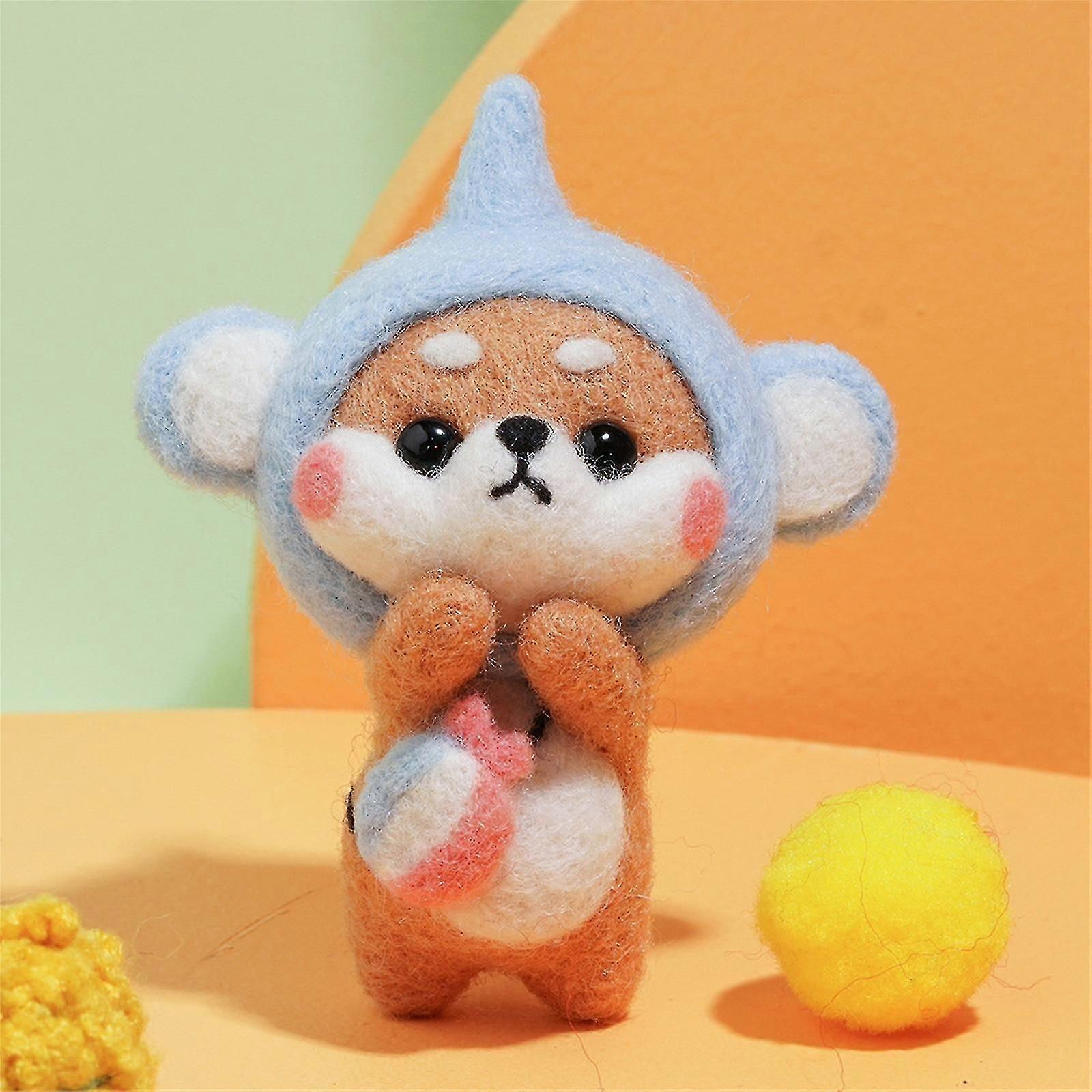 Needle Technique Diy Material Bag Plush Doll Shiba Inu Series
